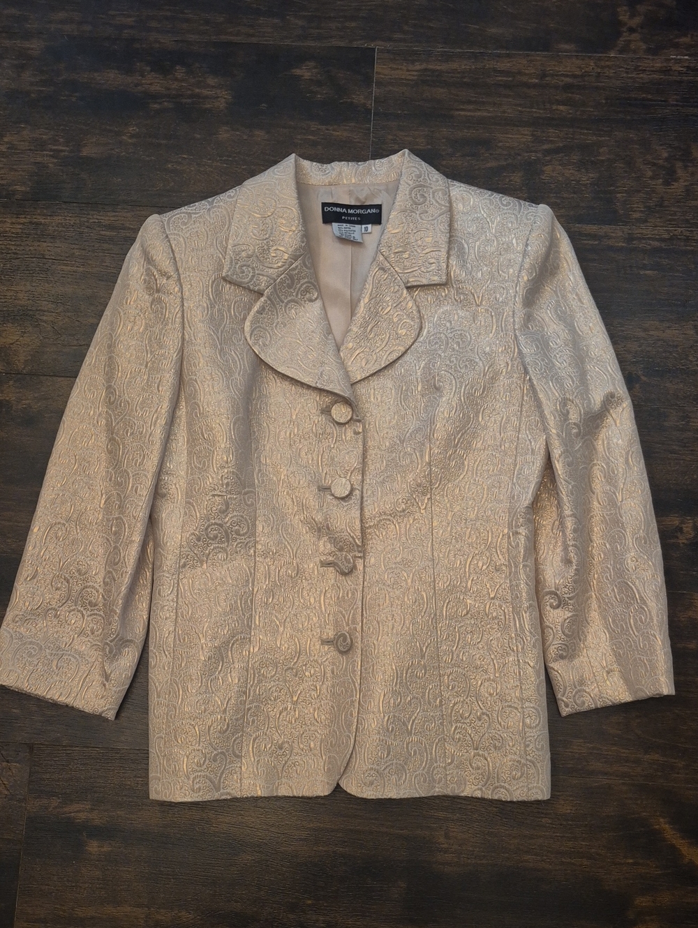 Vintage Donna Morgan Brocade Blazer 10p PM